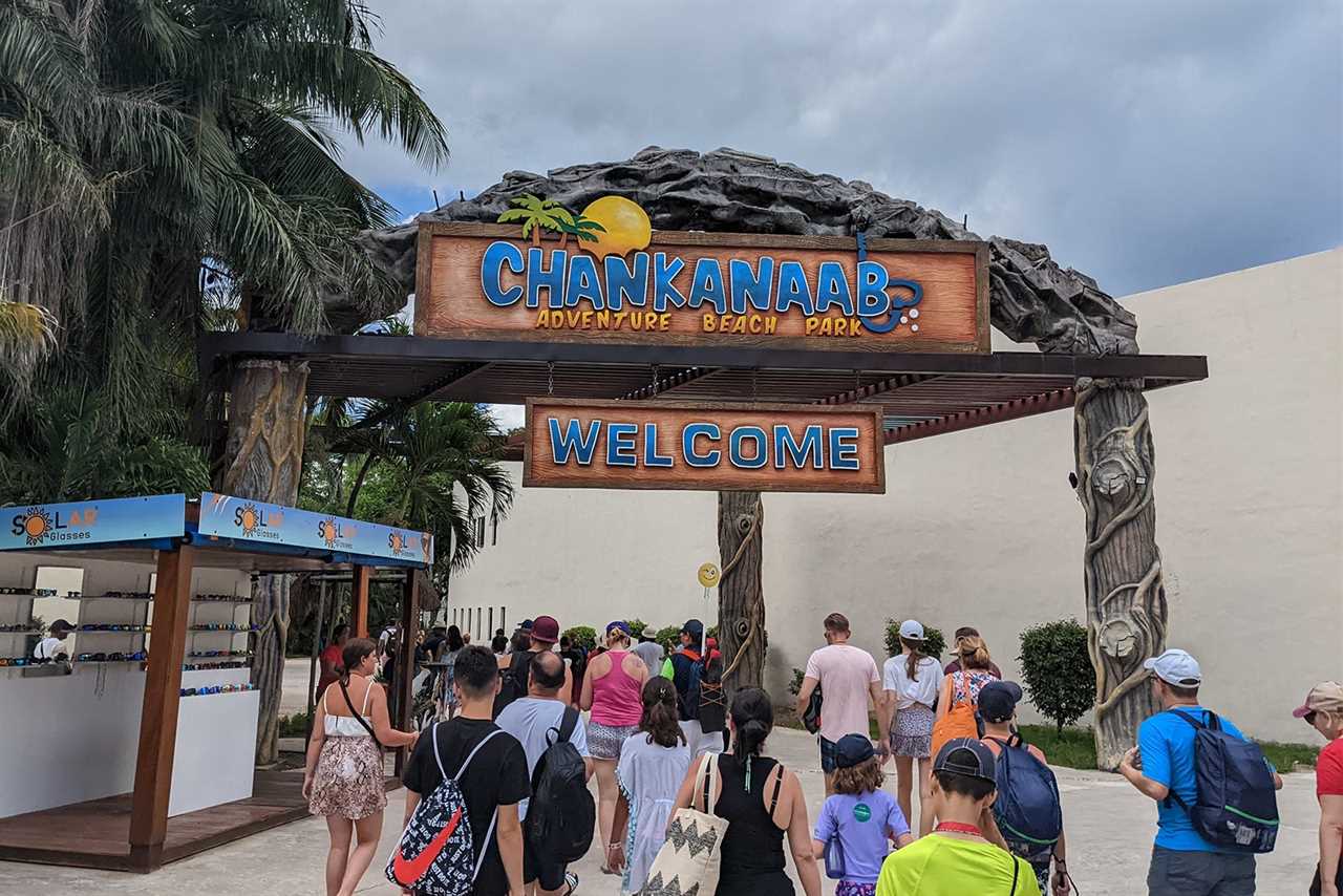 Entrance to Chankanaab Beach Park, Cozumel, Mexico