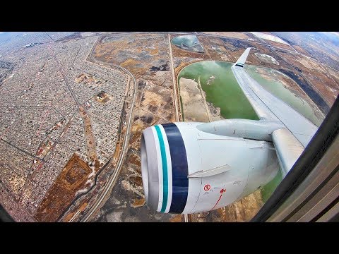 TAKEOFF & LANDING - Alaska Airlines 737-800 Mexico City to San Francisco