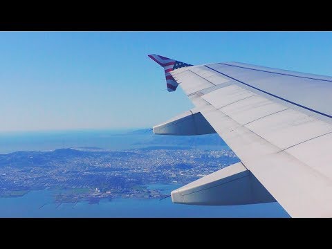 SCENIC Alaska Airlines (Virgin America) A320 Takeoff from San Francisco International Airport!