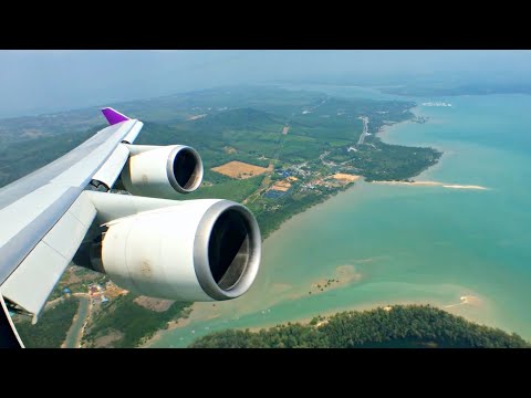 EPIC ENGINE VIEW 747-400 | Thai Airways Takeoff from Phuket