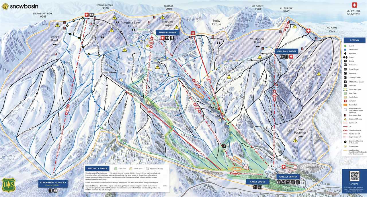 As a final frontier of Utah ski resorts, Snowbasin remains accessible for beginners