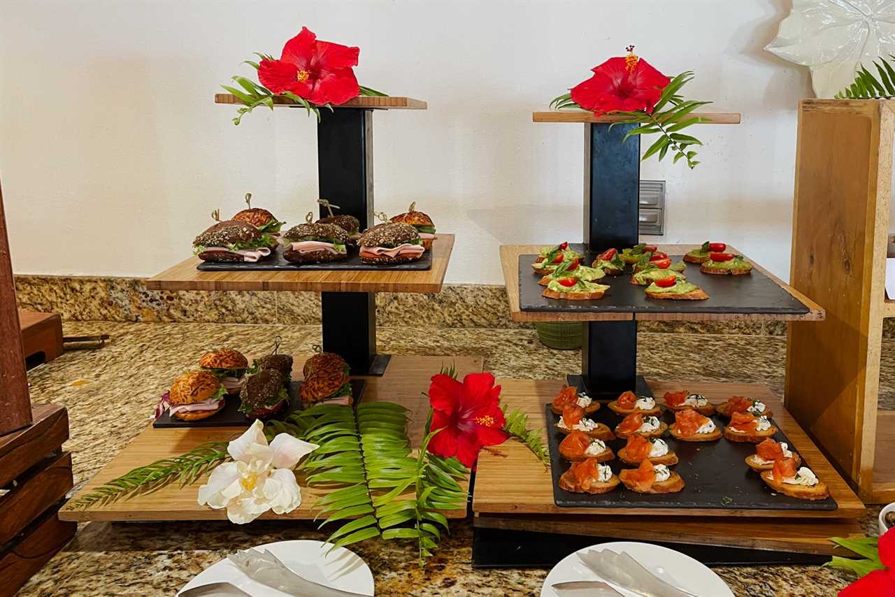 Mini sandwiches at Seabreeze breakfast, St. Regis Punta Mita