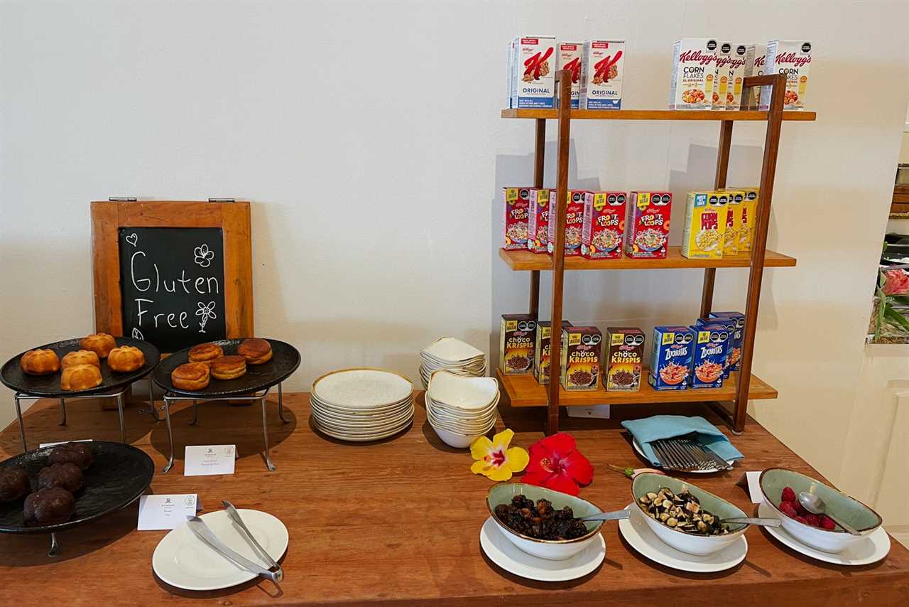 gluten-free items at Seabreeze breakfast, St. Regis Punta Mita