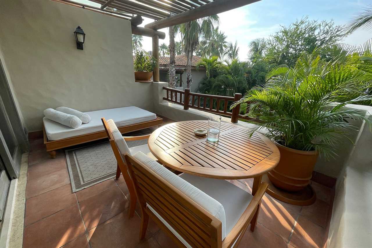 Guest room balcony at the St. Regis Punta Mita, Mexico