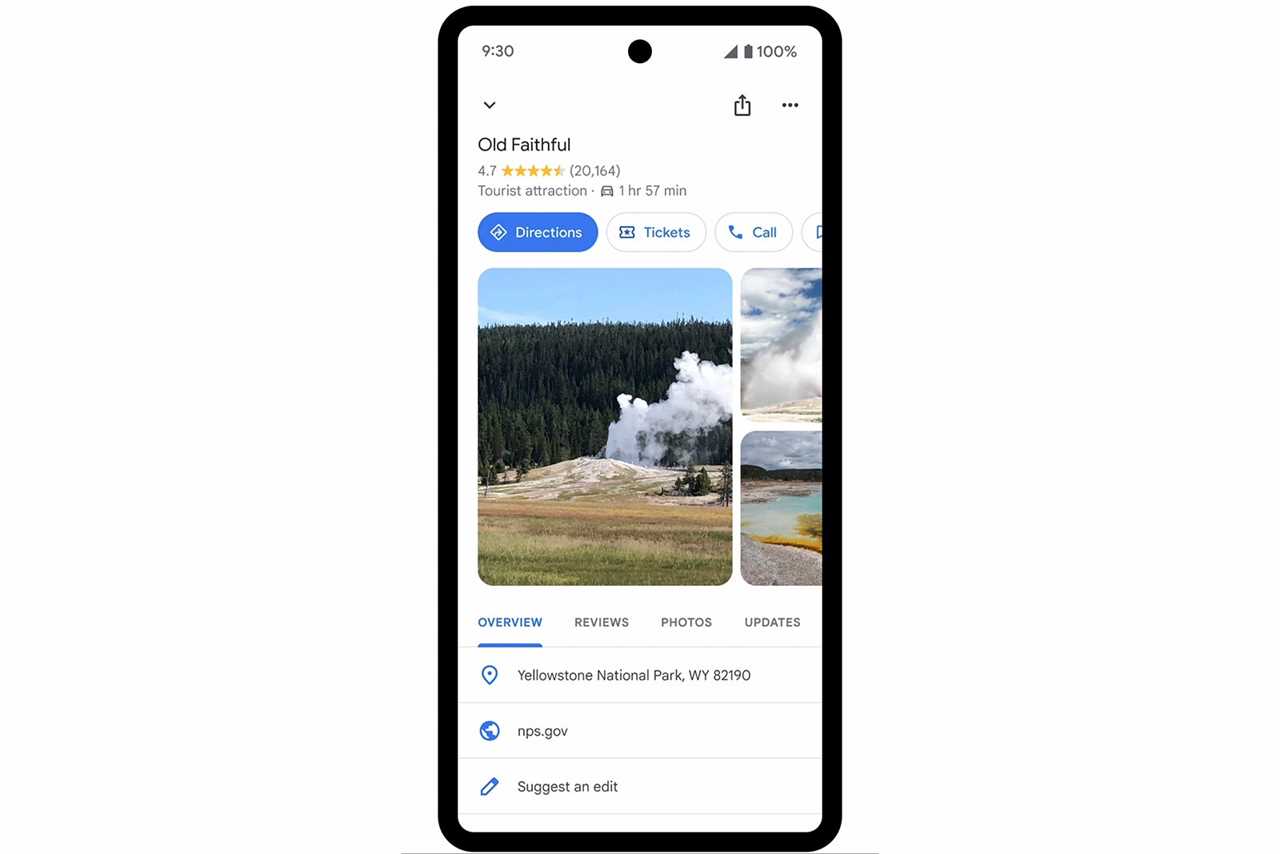 New Google Maps features make it easier to navigate national parks