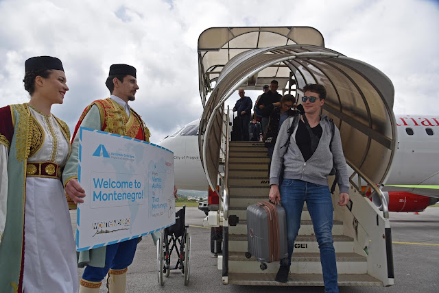 PHOTOS: Austrian Airlines touches down in Tivat