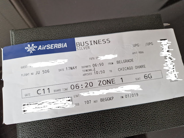 TRIP REPORT: Air Serbia, Belgrade - Chicago