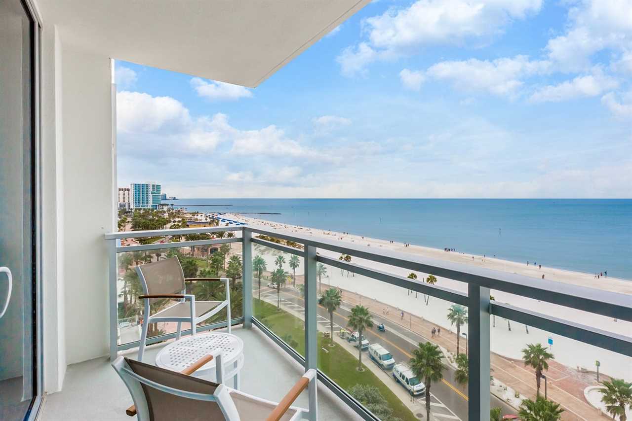 view from balcony at Wyndham Grand Clearwater Beach