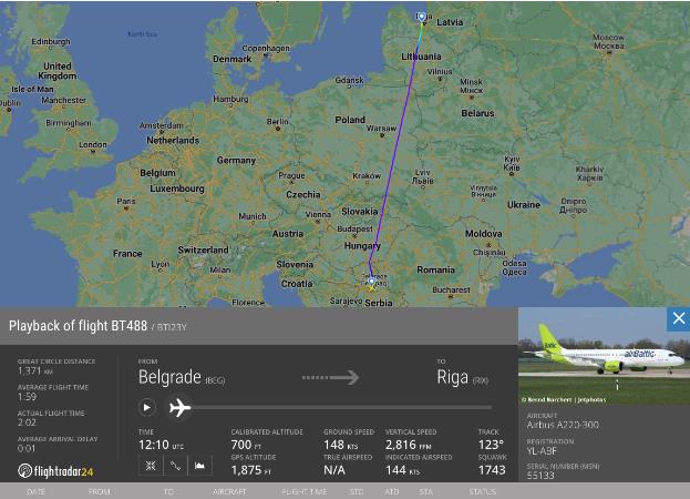 TRIP REPORT: airBaltic, Riga - Belgrade