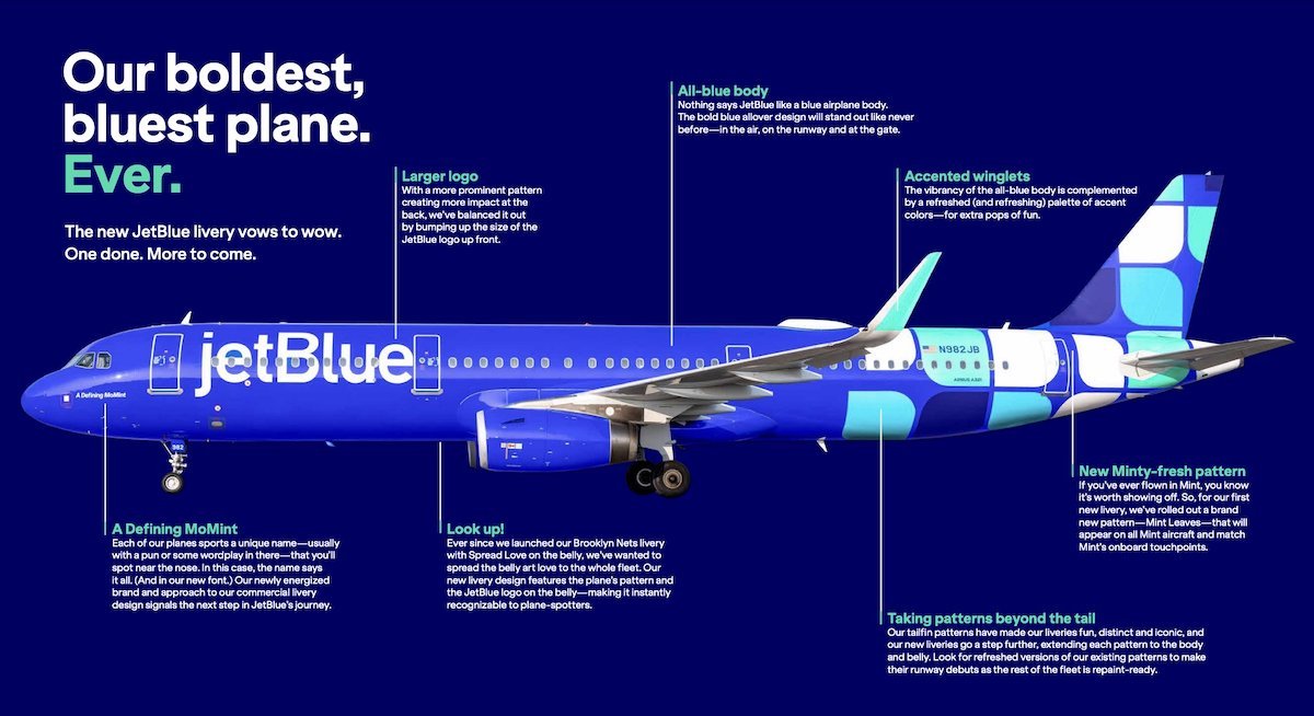 Wow: JetBlue Unveils (Very Blue) New Livery