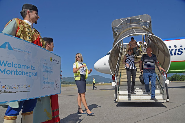 Uzbekistan Airways touches down in Tivat