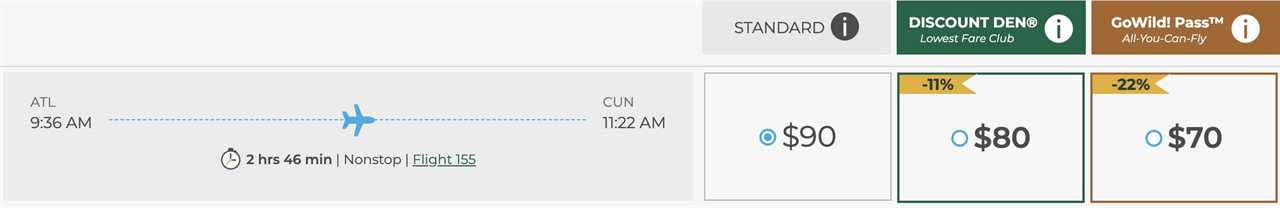 Discount Den ATL to CUN