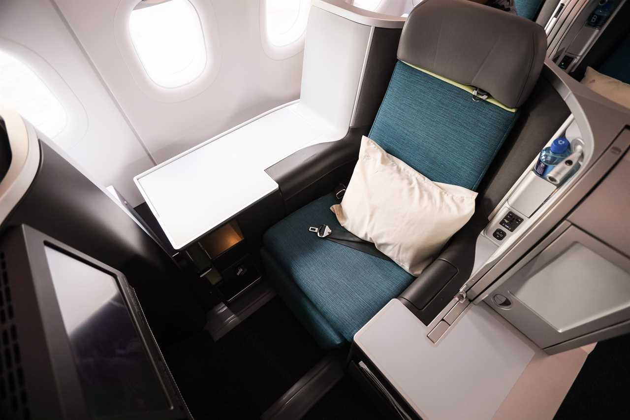 Aer Lingus business class seat