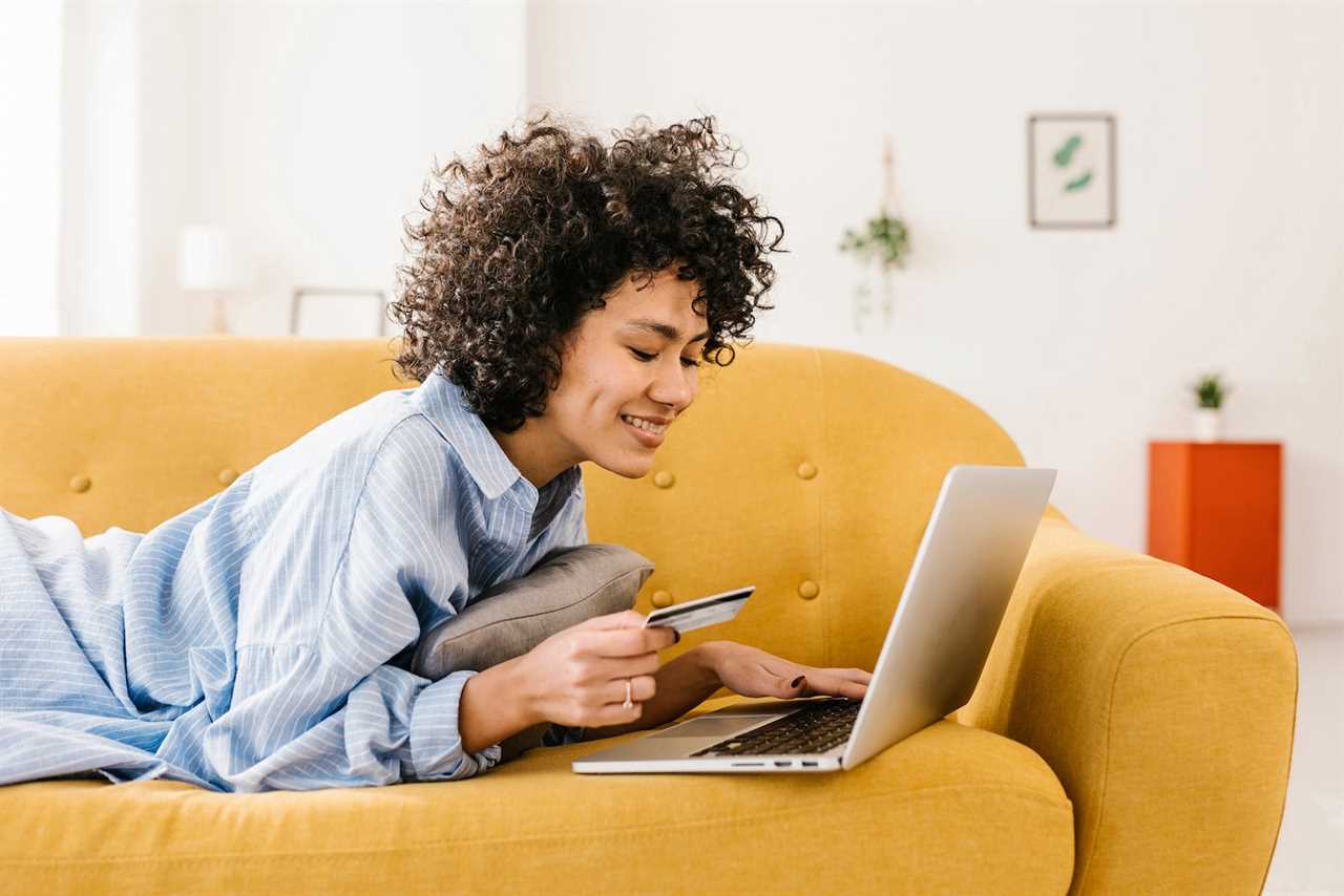 Woman using a laptop