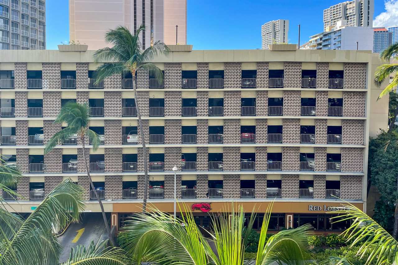 parking lot view at The Modern Honolulu