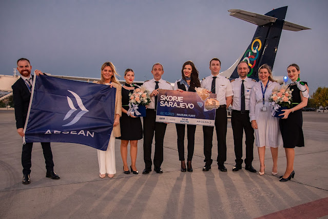 PHOTOS: Aegean Airlines links Skopje with Sarajevo