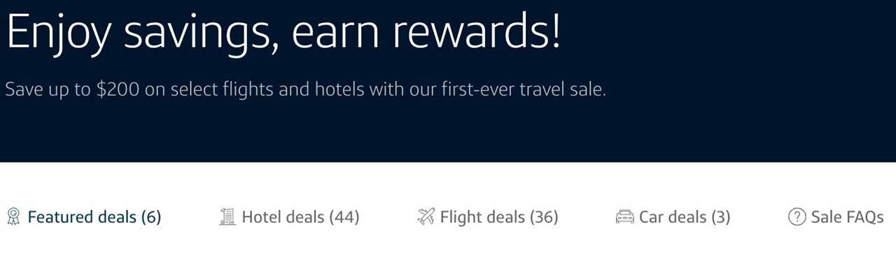 Capital One travel sale