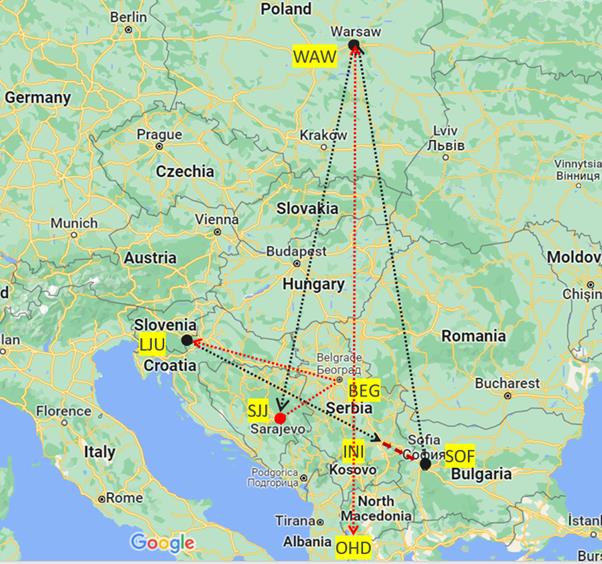 TRIP REPORT: LOT, Warsaw - Ohrid