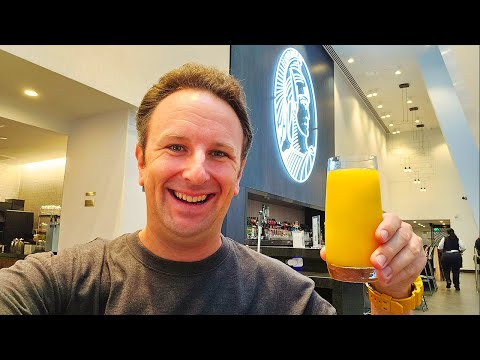 Inside the American Express Centurion Lounge at LAX Airport