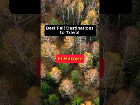 Best Fall Destinations in Europe #shorts #europe #autumn #travel