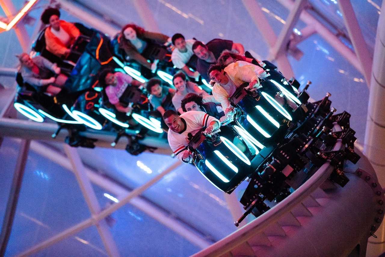 Tron ride at Disney World