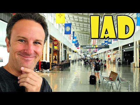 Washington Dulles Airport Terminal A & B Complete Tour