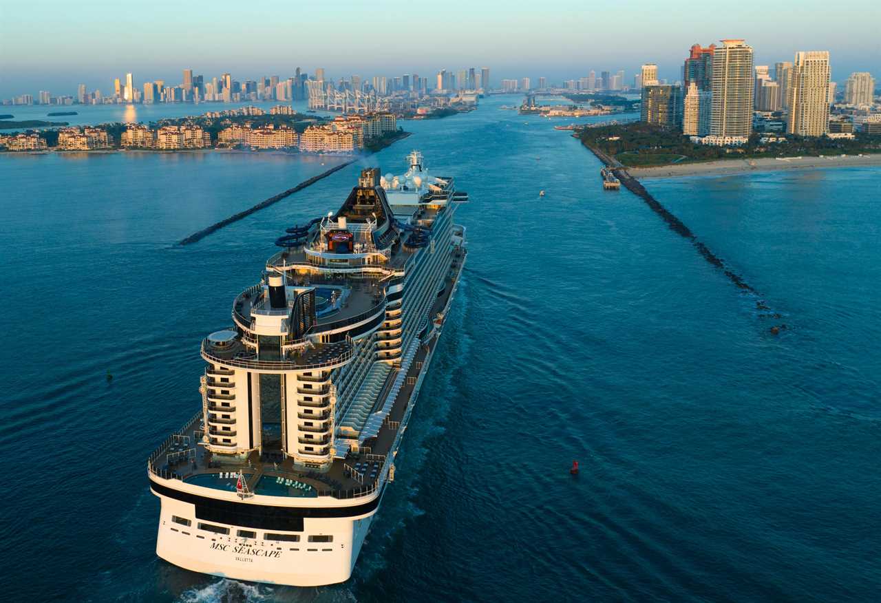 MSC Seascape returning back to PortMiami