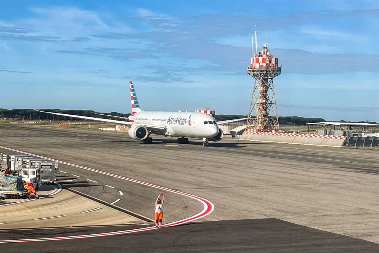 View from Business-class cabin