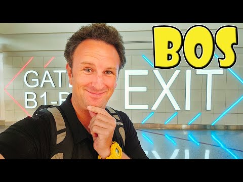 Boston Logan International Airport Terminal B & C Tour