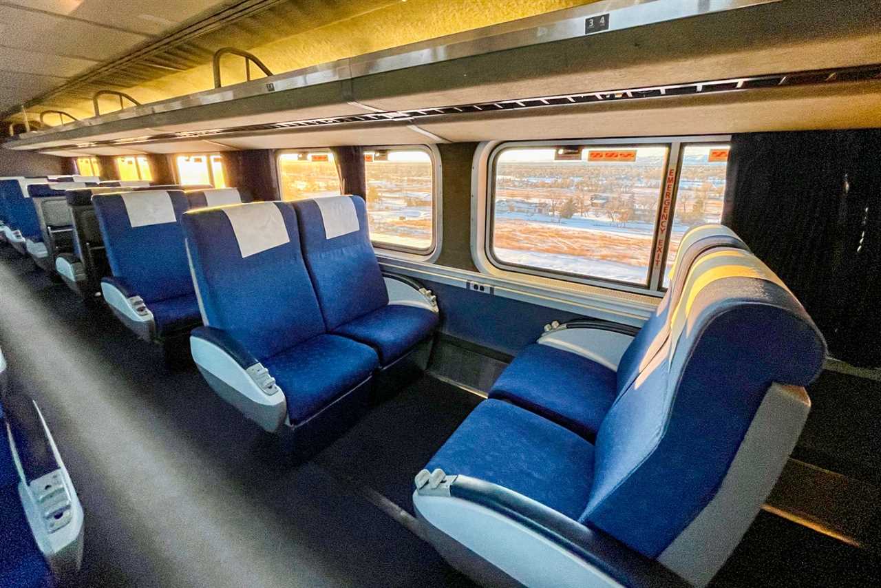 seats on amtrak