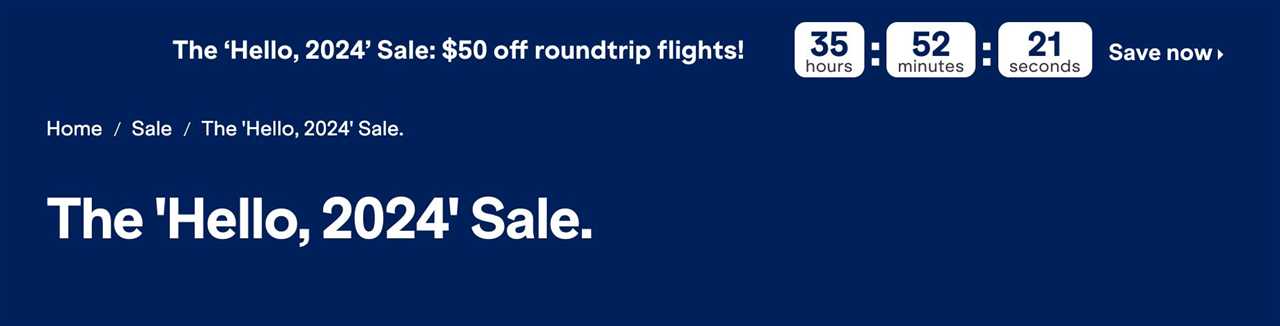 $50 off round-trip JetBlue flights in January and February