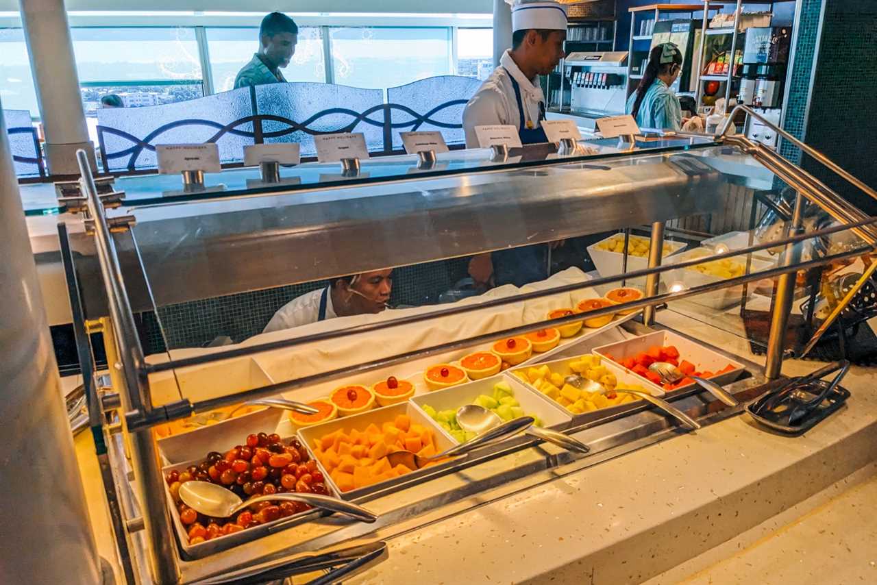 Cabanas buffet on Disney Dream.