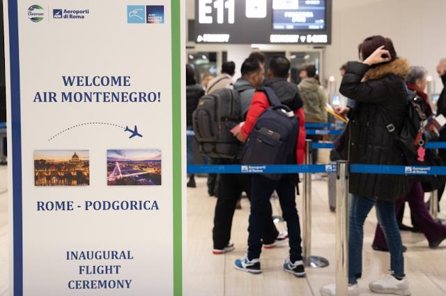 PHOTOS: Air Montenegro touches down in Rome