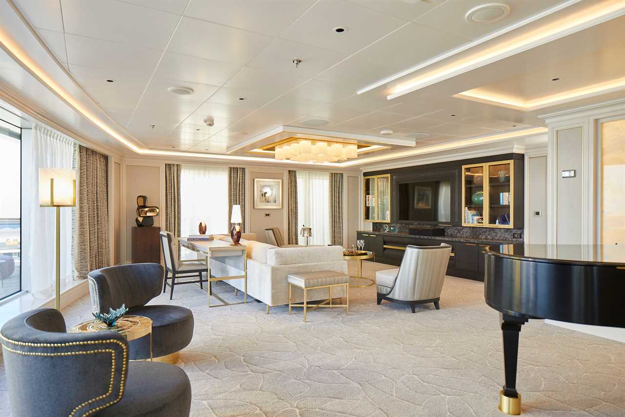 At 4,443 square feet, the Regent Suite on Seven Seas Splendor is bigger than the average home in the U.S.