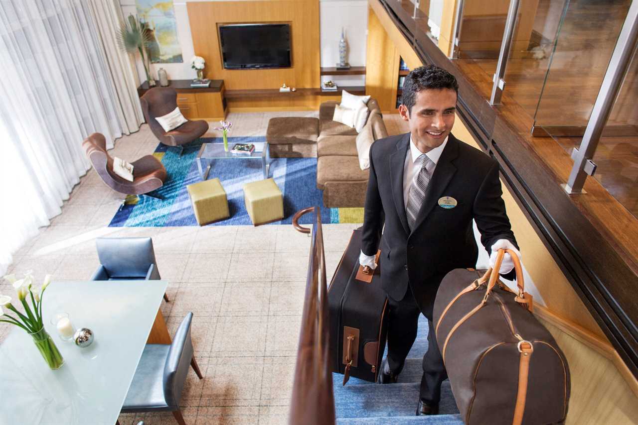 Top suites on Royal Caribbean ships come with butlers, known as Royal Genies, who can help you unpack your bags, get restaurant reservations and more. 