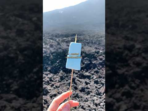 ROASTING MARSHMALLOWS on an ACTIVE VOLCANO #travelvlog