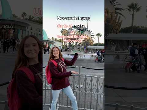 How Much I Spent on Food Today at Universal Studios Hollywood #travelvlog #universalstudios