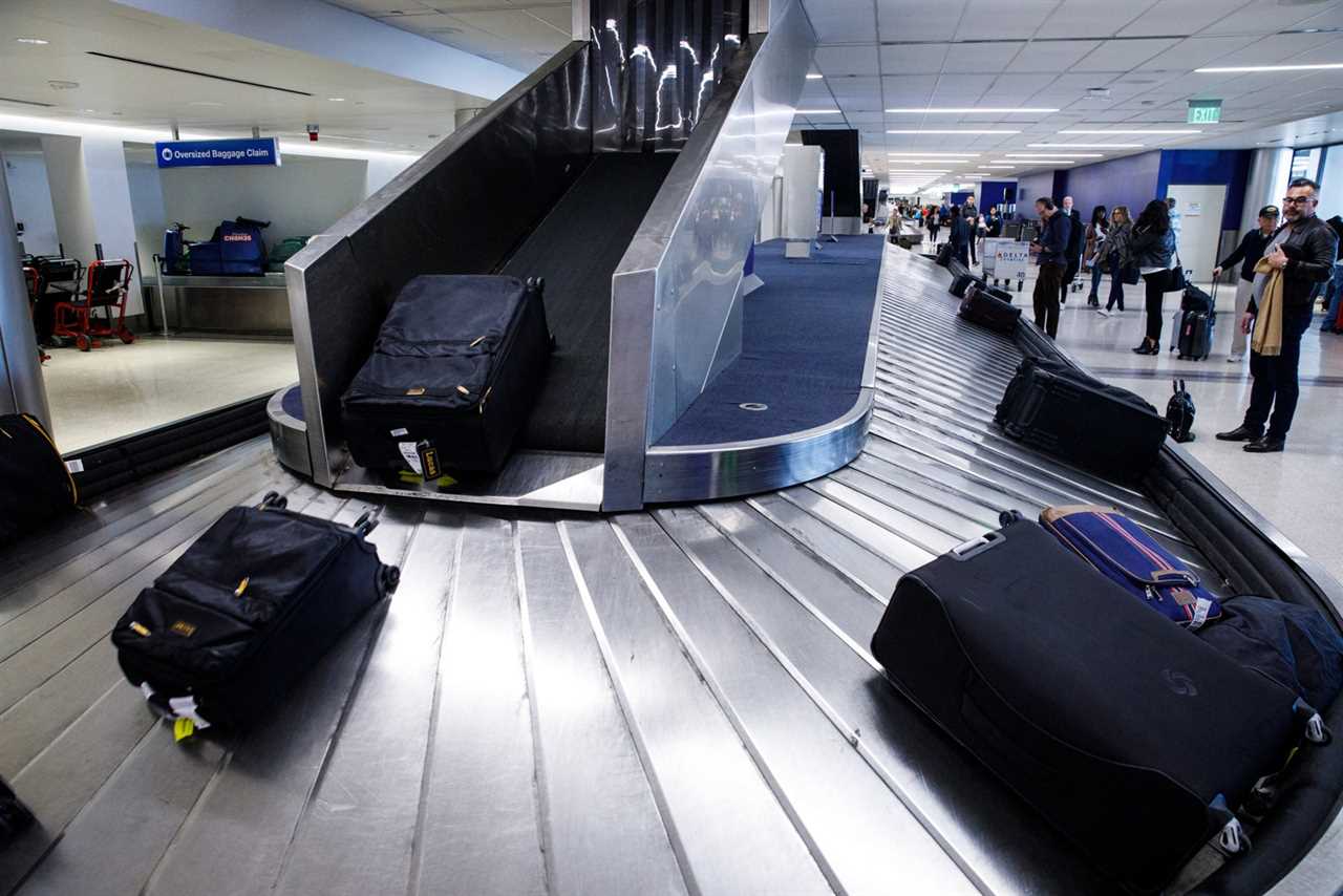 Baggage arrives from Delta Air Lines Inc. flights at Los Angeles International Airport (LAX) on Friday, March 29, 2019 in Los Angeles, Calif.