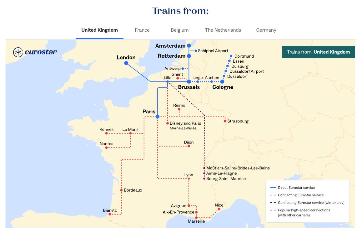 Everything you need to know about booking Eurostar train travel across Europe