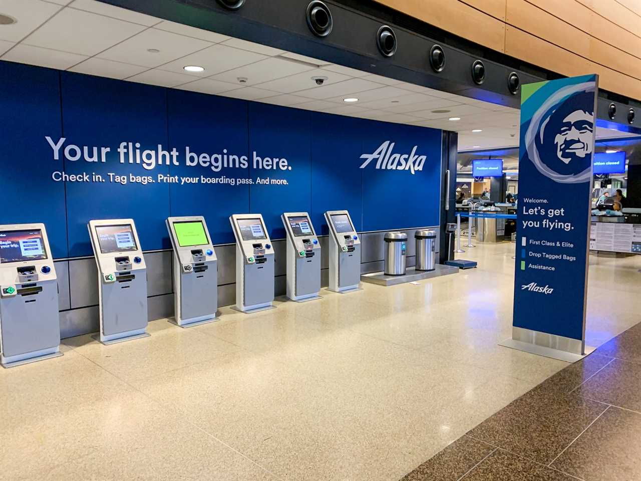 Alaska check in area