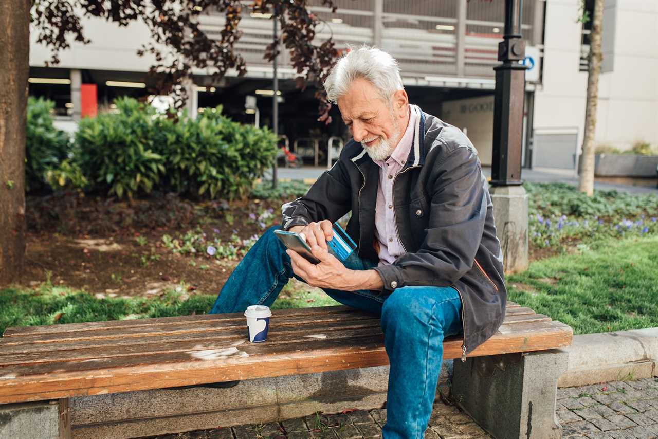 man on bench