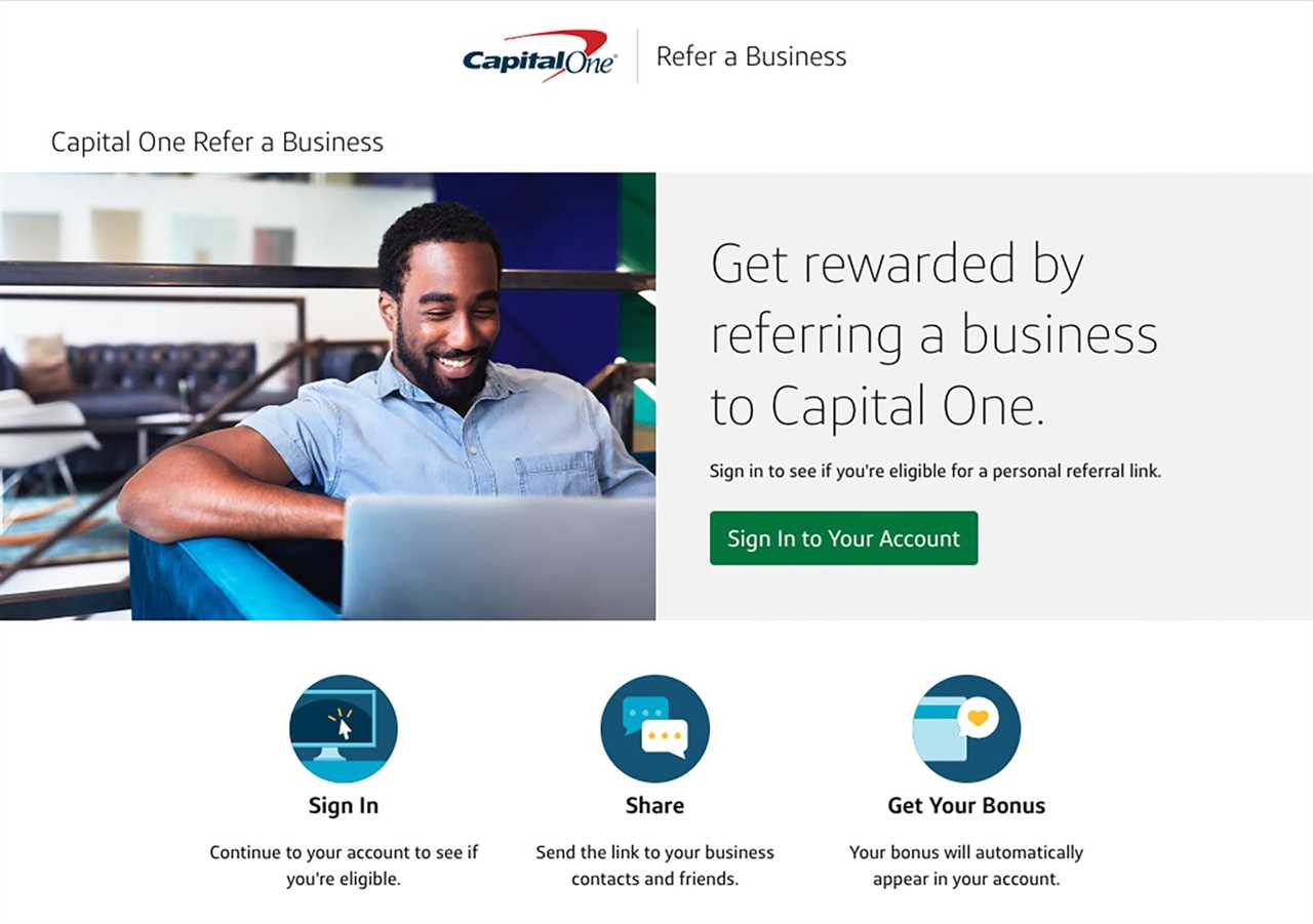 Refer businesses to Capital One and earn up to $1,500 per referral