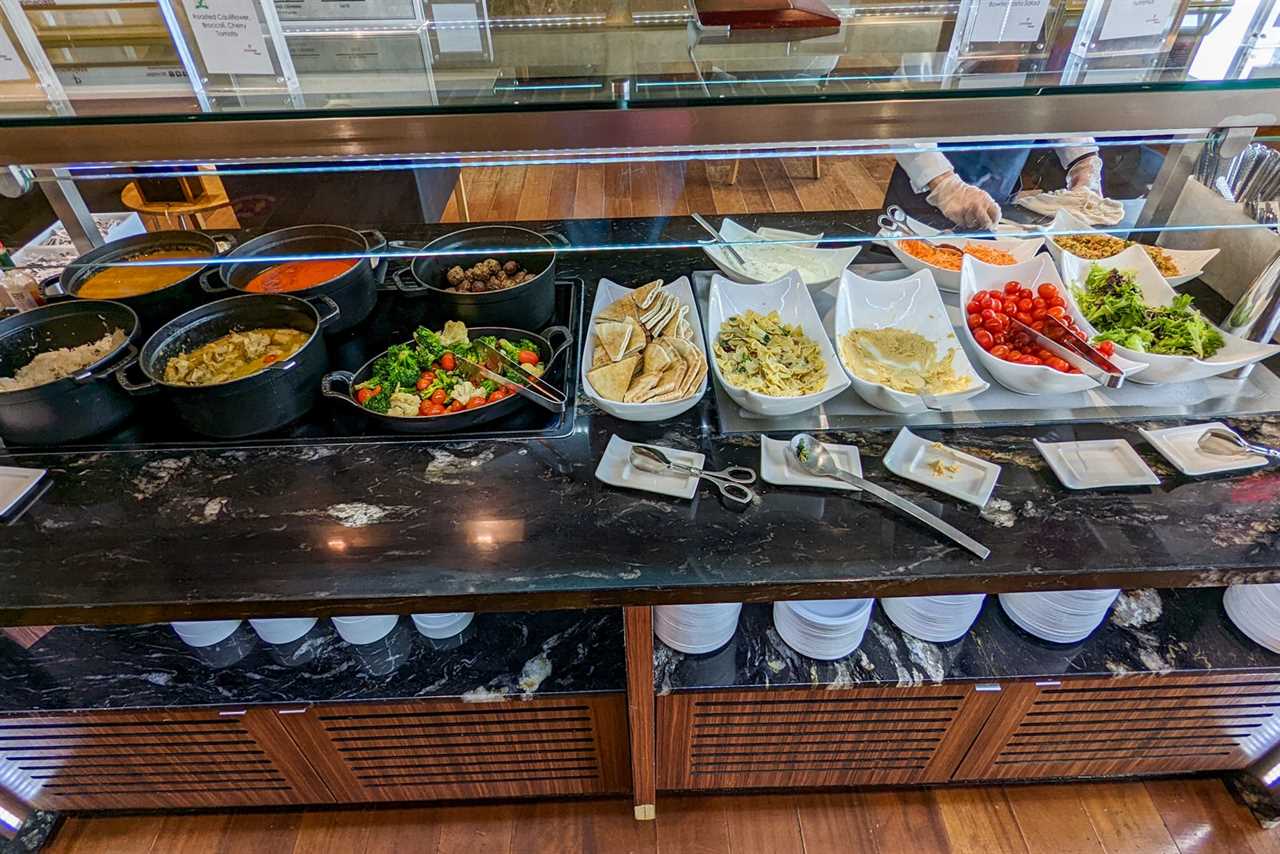 airport lounge buffet